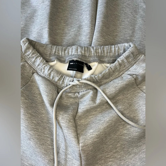 ASOS DESIGN Super Wide Leg Scuba Joggers in Gray Marl, size XS. SOLD OUT ONLINE - Picture 8 of 14